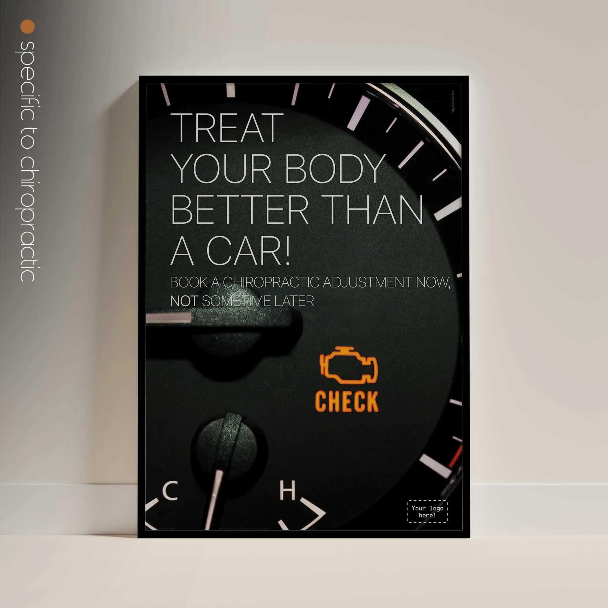 Engine Lights. Chiropractic poster from educare.design