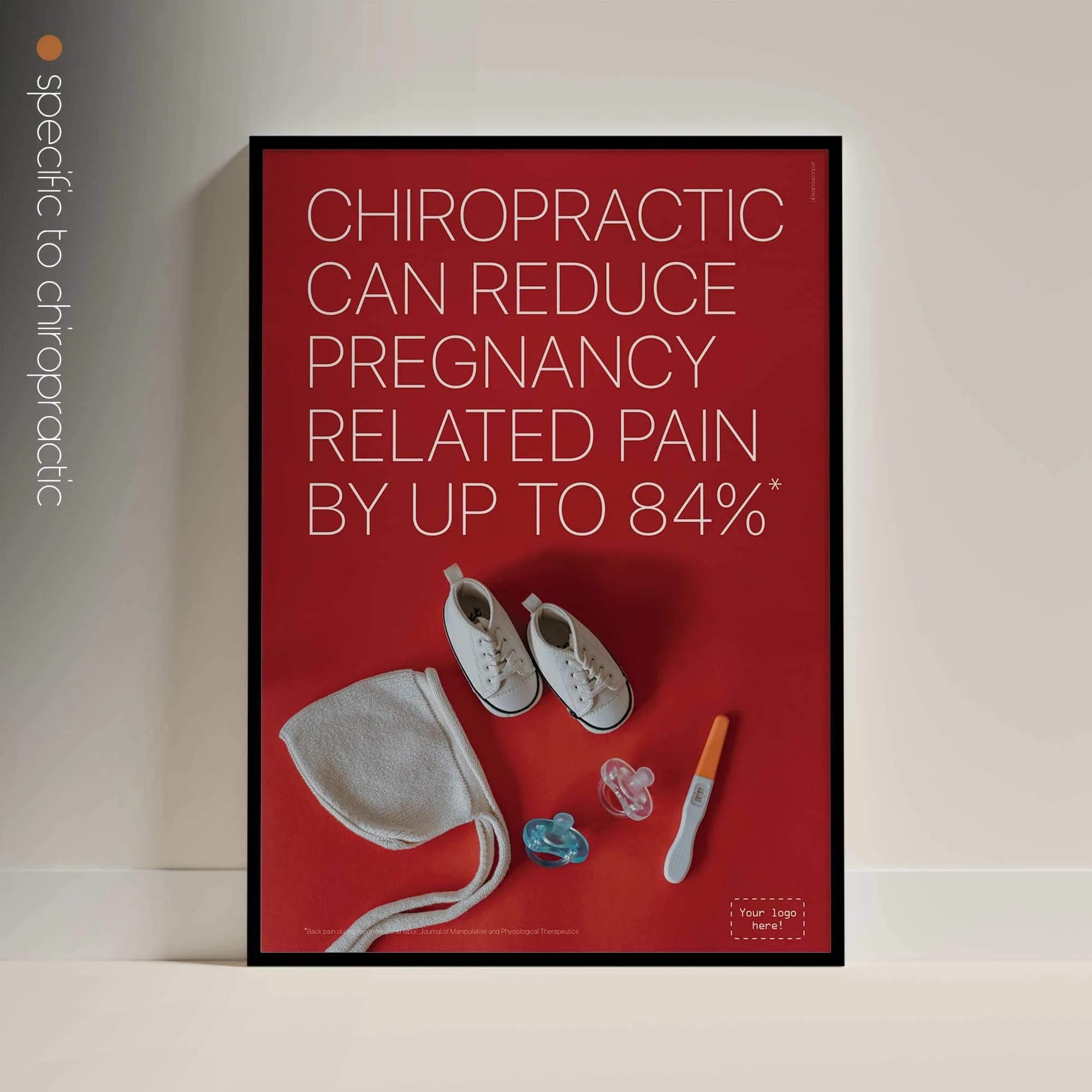 00_stat-reduce-pregnancy-pain Chiropractic poster from educare.design