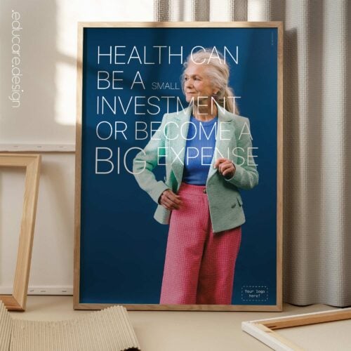 Investire nella salute. Poster da www.educare.design