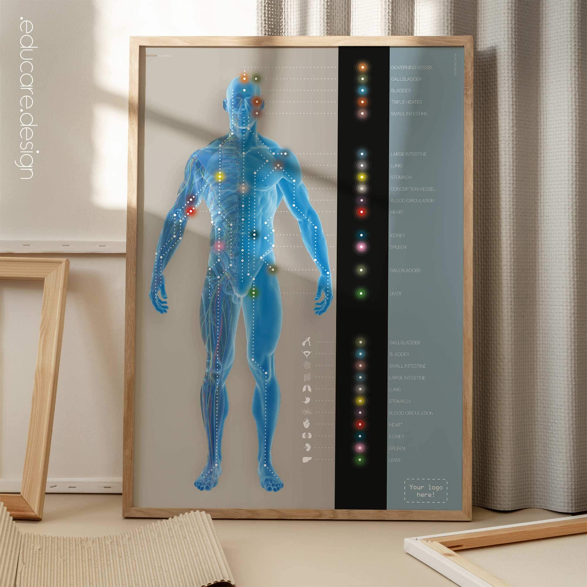Canali meridiani. Opere d'arte di anatomia e fisiologia da educare.design