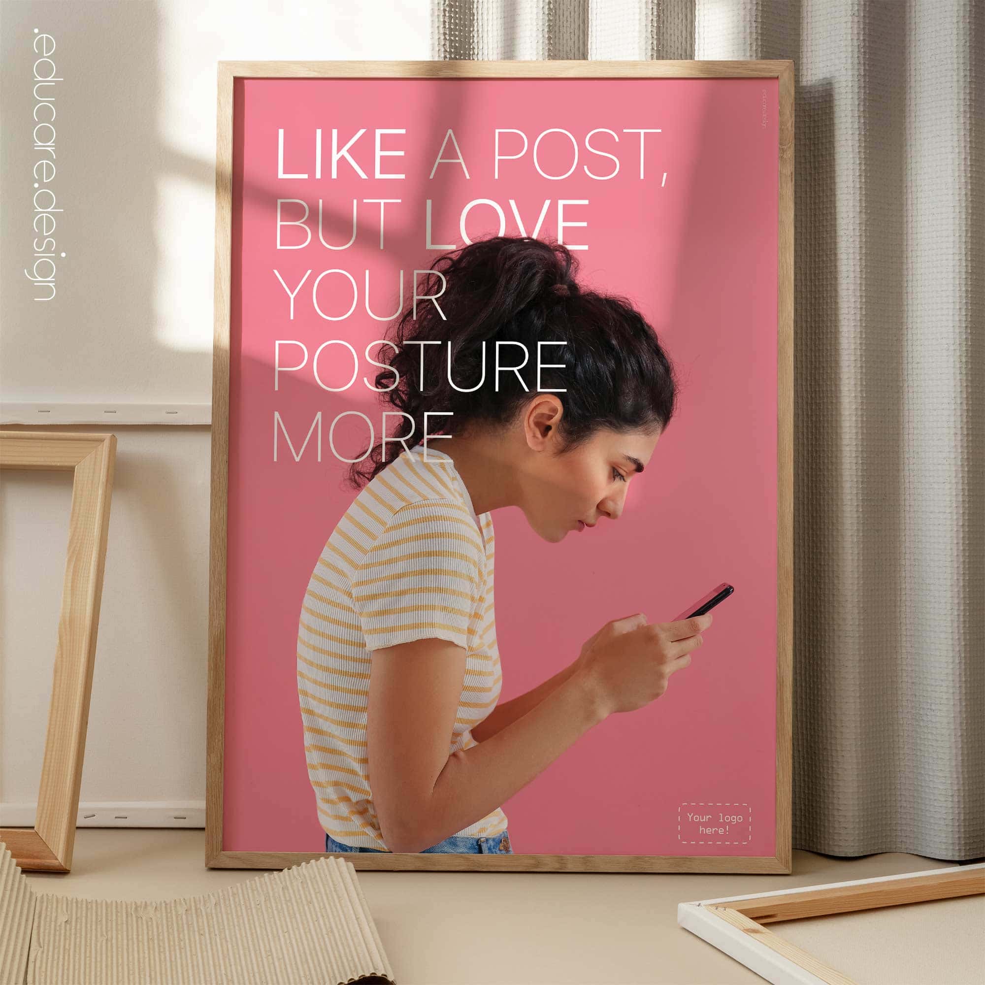 Phone posture artwork from www.educare.design