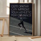 Running and Osteopathy – educare.design Running & Osteopathy. Osteopathic poster from educare.design