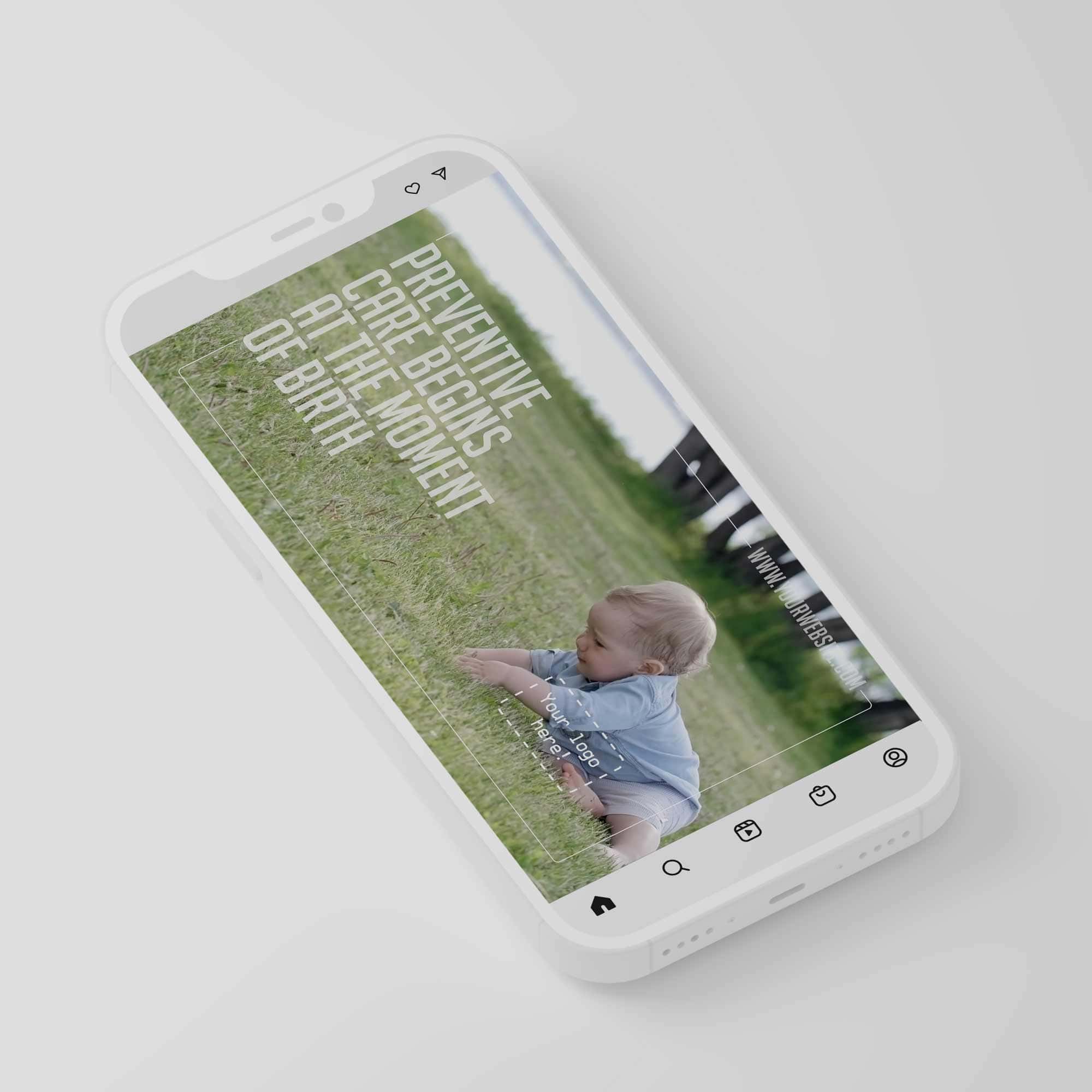 Social Media clips for healthcare clinics. Designed by educare.design