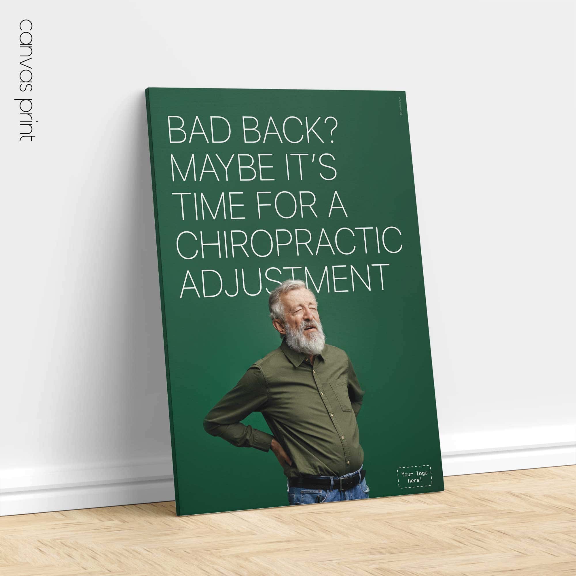 Bad back? Chiropractic poster from www.educare.design