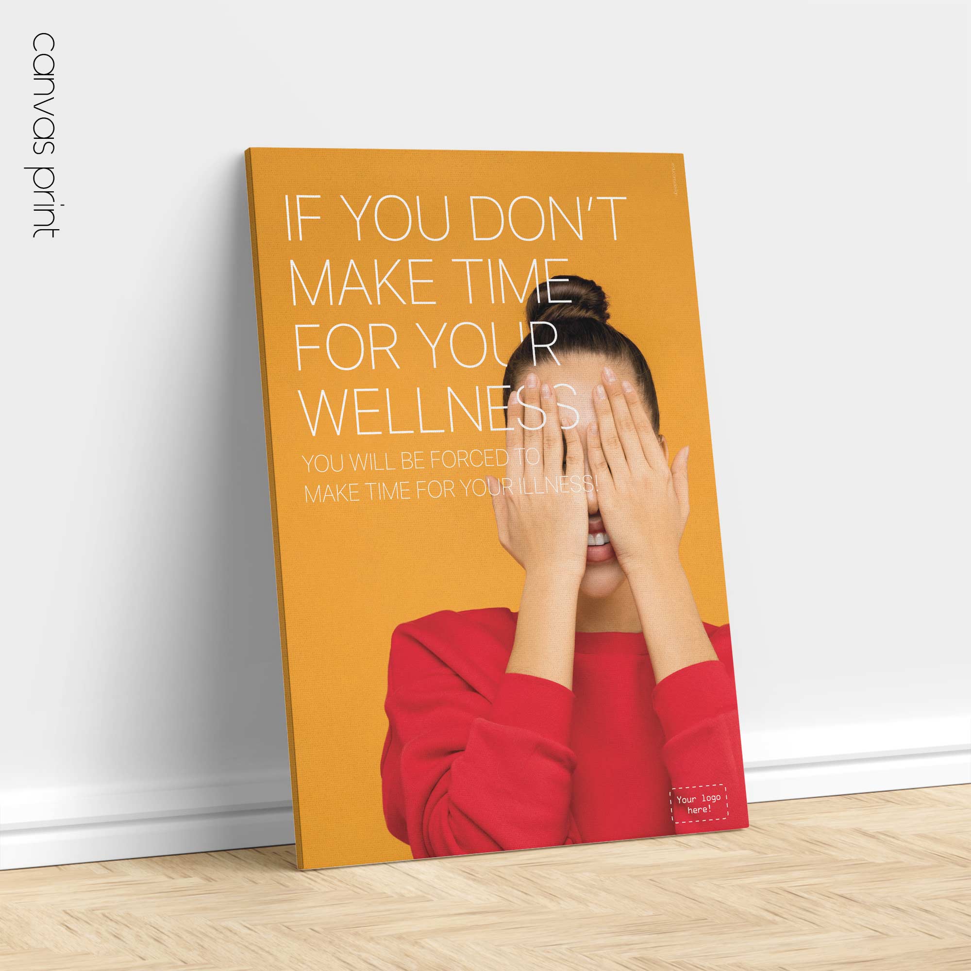 Make time for wellness! Wellness poster from www.educare.design