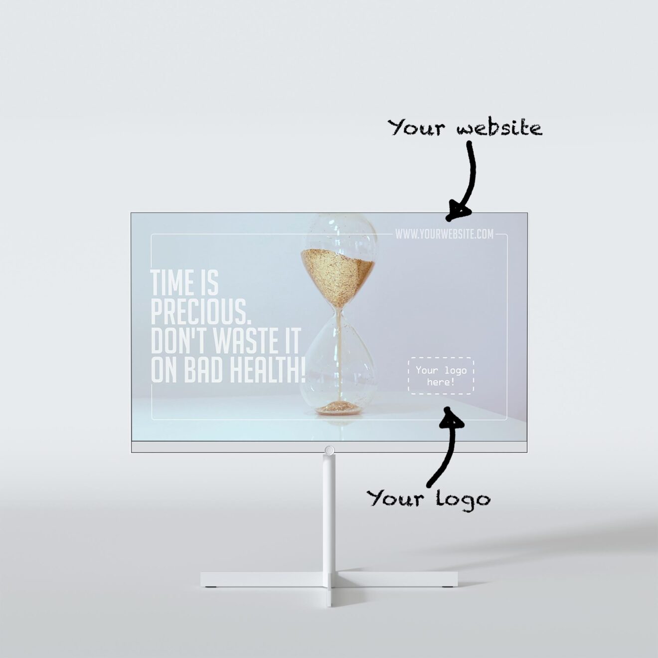 Waiting Room Video for healthcare clinics. Designed by educare.design