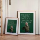 Bad back? Chiropractic poster from www.educare.design