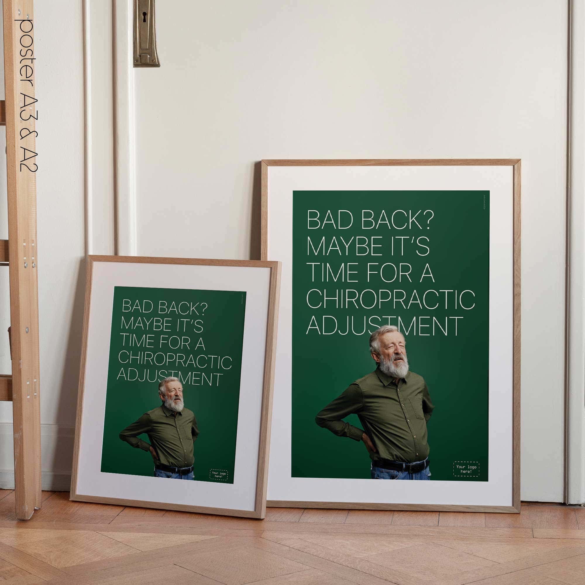 Bad back? Chiropractic poster from www.educare.design