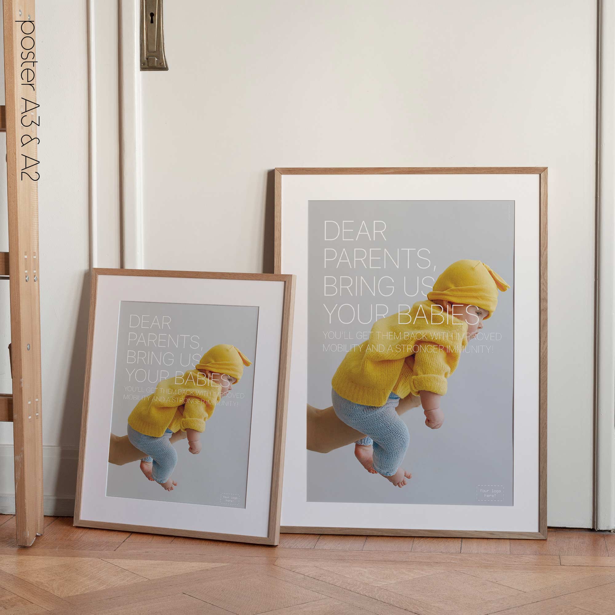 Bring us Babies. Preventive care poster from www.educare.design