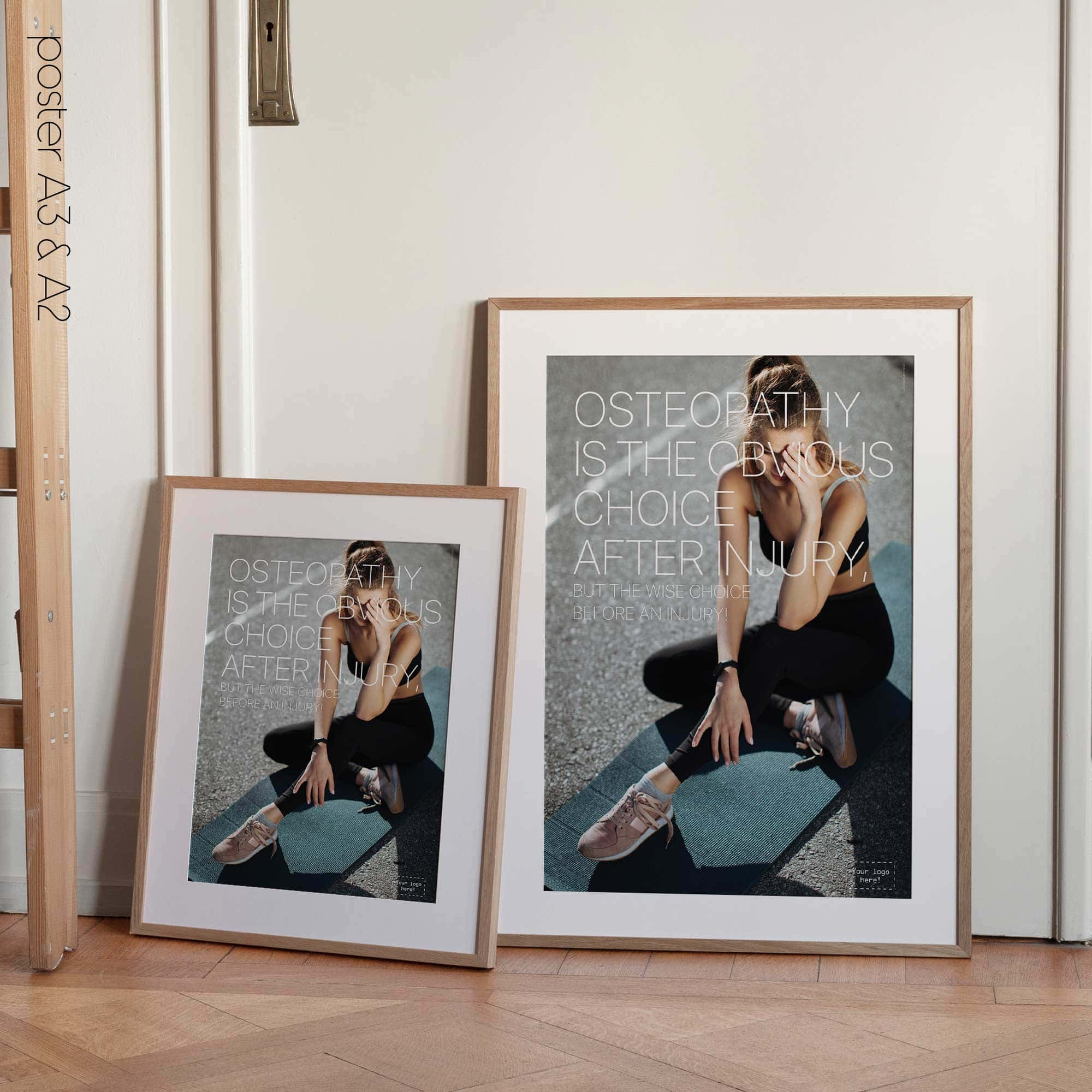 Ovvio e saggio. Poster osteopatico da www.educare.design