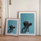 Nuoto e chiropratica. Poster sportivo da educare.design