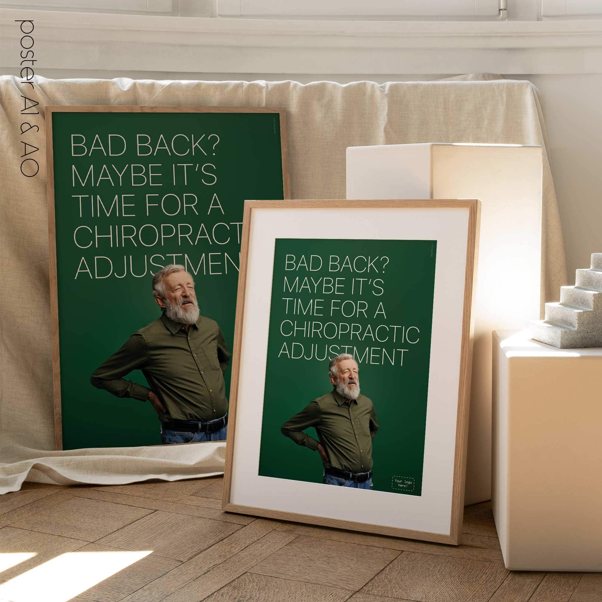 Bad back? Chiropractic poster from www.educare.design