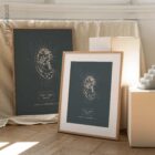 Reflexology Chart, Ear. Vintage anatomy and physiology artwork from educare.design