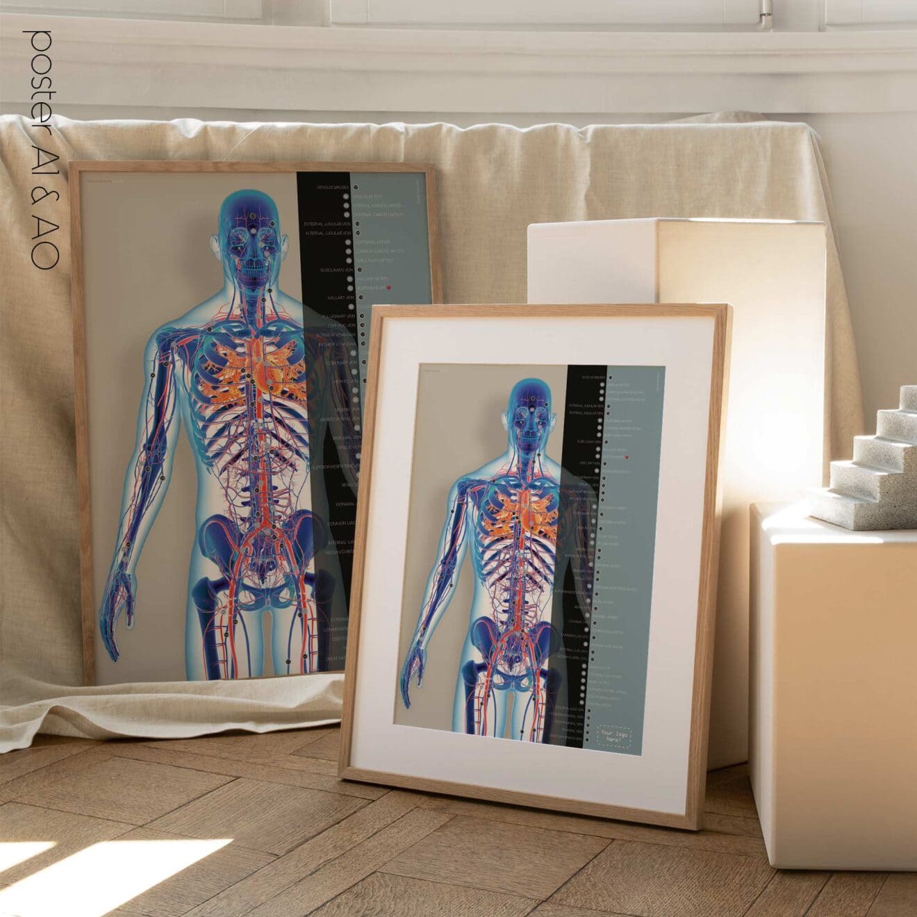 Herz-Kreislauf-System Kunstwerk von educare.design
