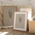 Genou humain, vue latérale. Œuvre d'art vintage sur l'anatomie et la physiologie d'educare.design