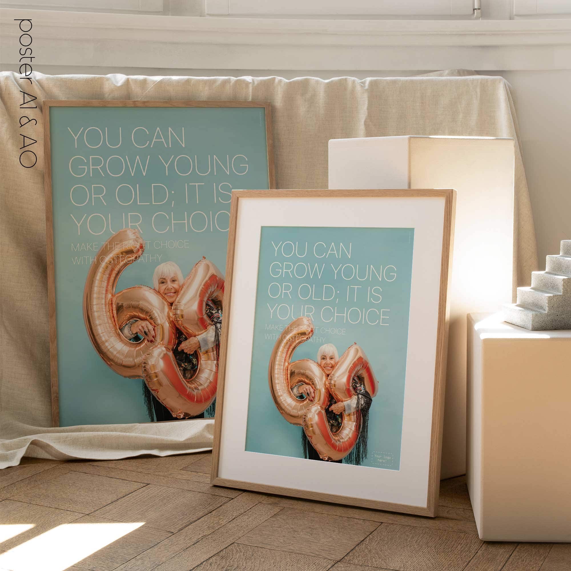 Right Choice with Osteopathy. Healthcare poster from educare.design