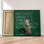 Bad back? Chiropractic poster from www.educare.design