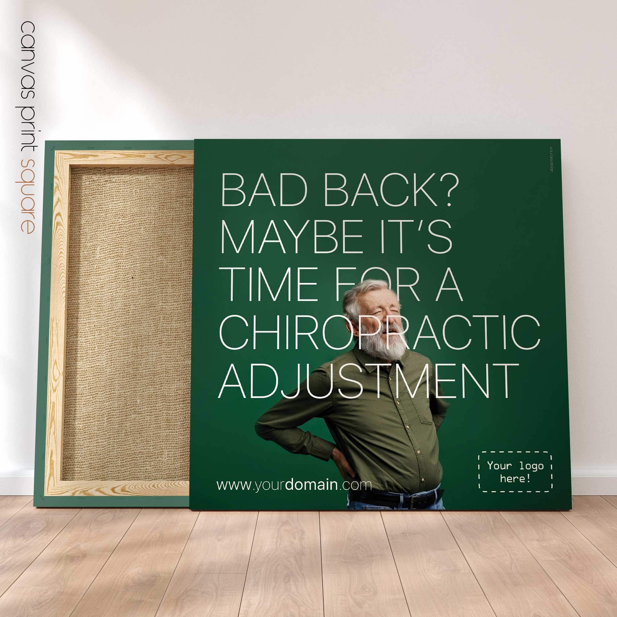 Bad back? Chiropractic poster from www.educare.design