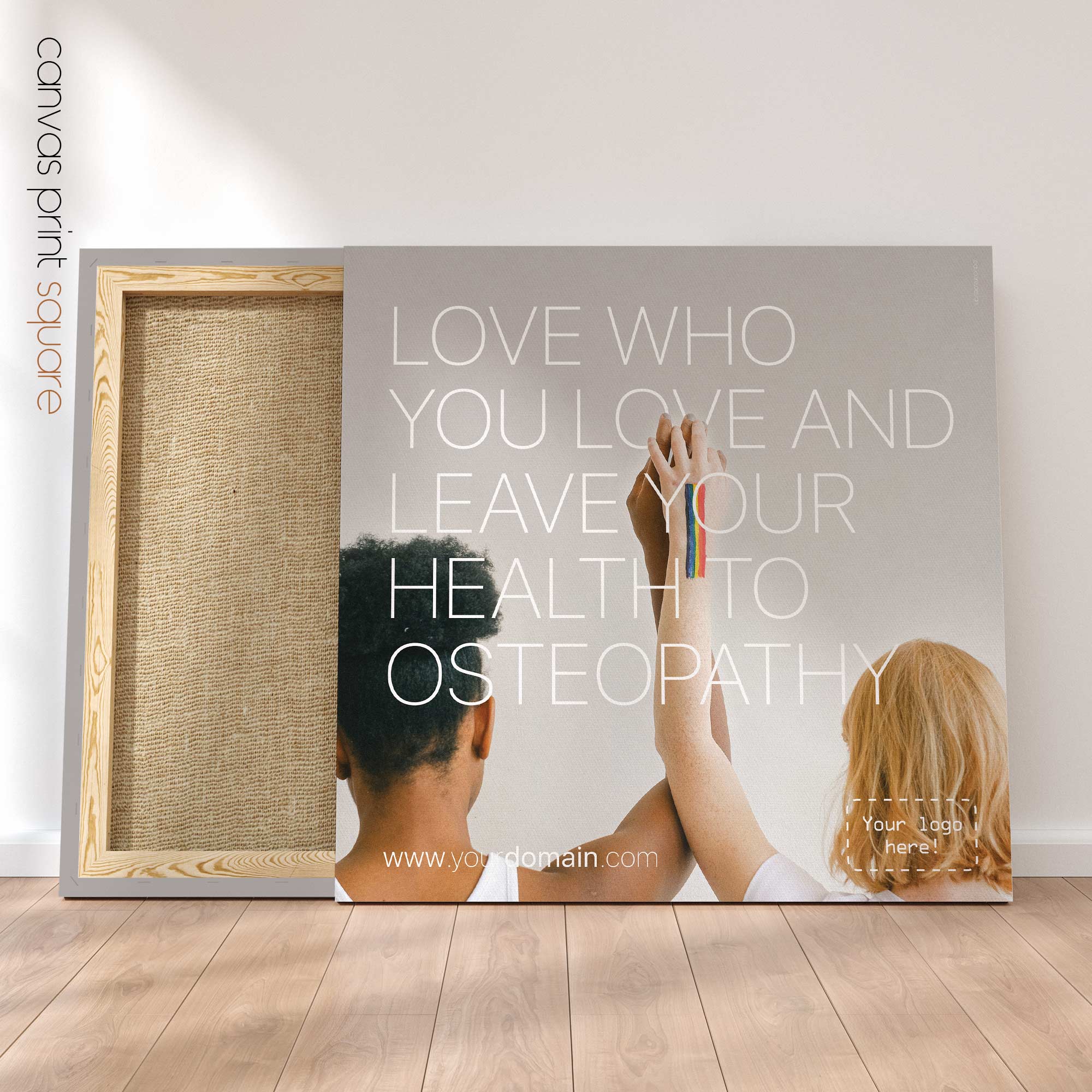 Love and Osteopathy. Healthcare poster from educare.design