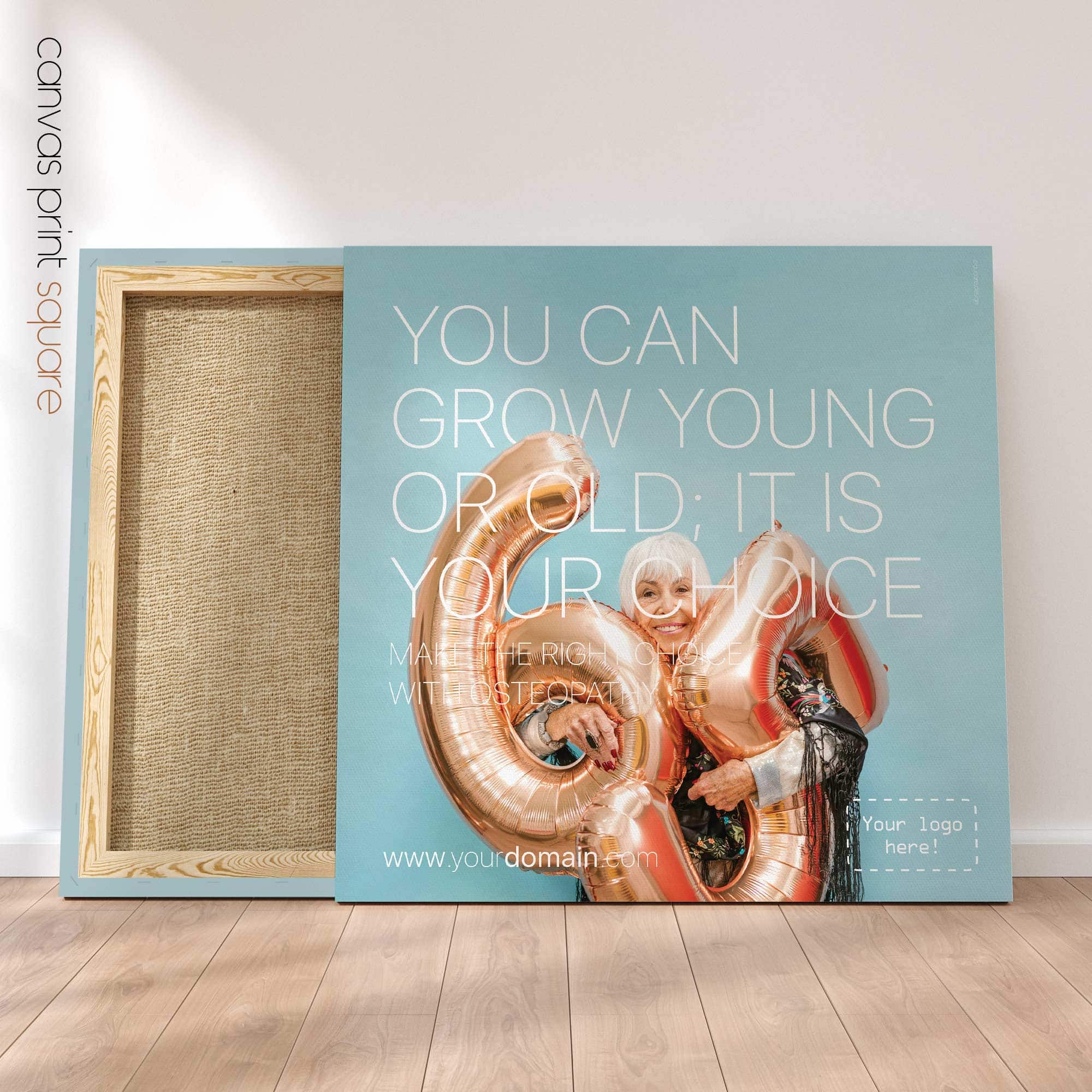 Right Choice with Osteopathy. Healthcare poster from educare.design