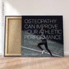 Running and Osteopathy – educare.design Running & Osteopathy. Osteopathic poster from educare.design