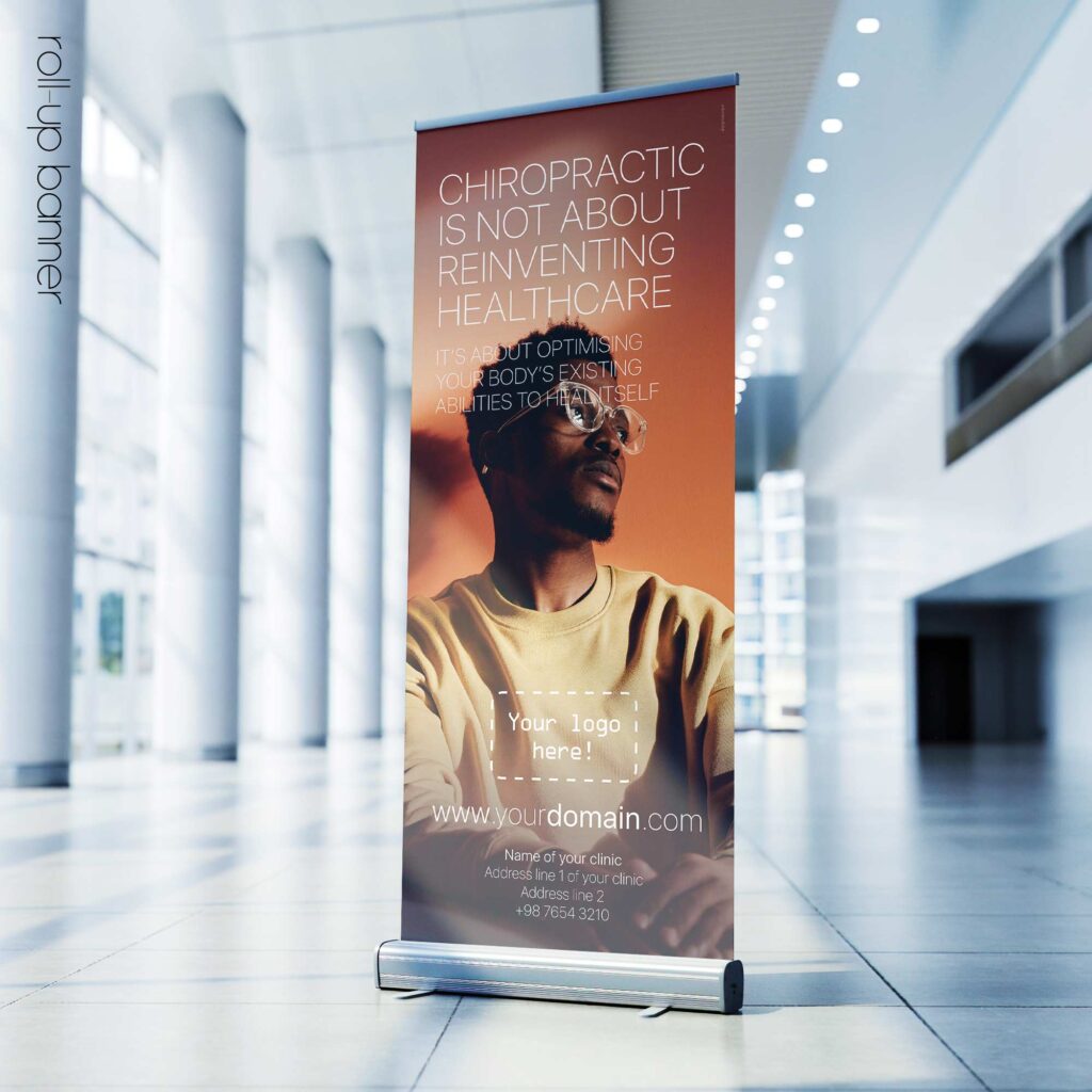 About Chiropractic; rollup banner version