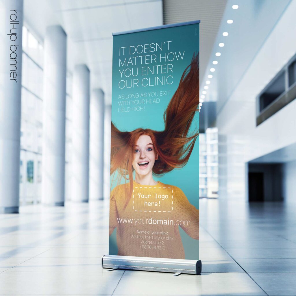 Head Held High; rollup banner version