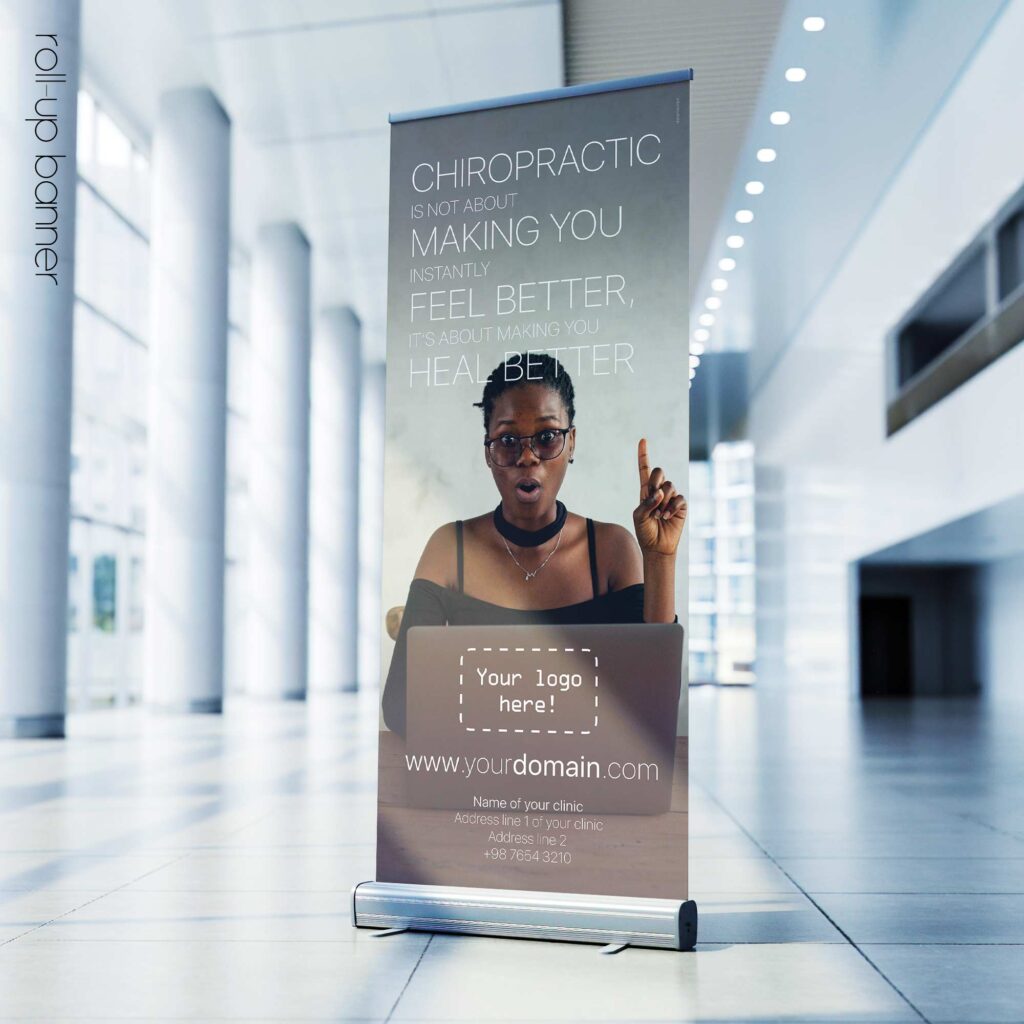 Heal better with Chiropractic; rollup banner version