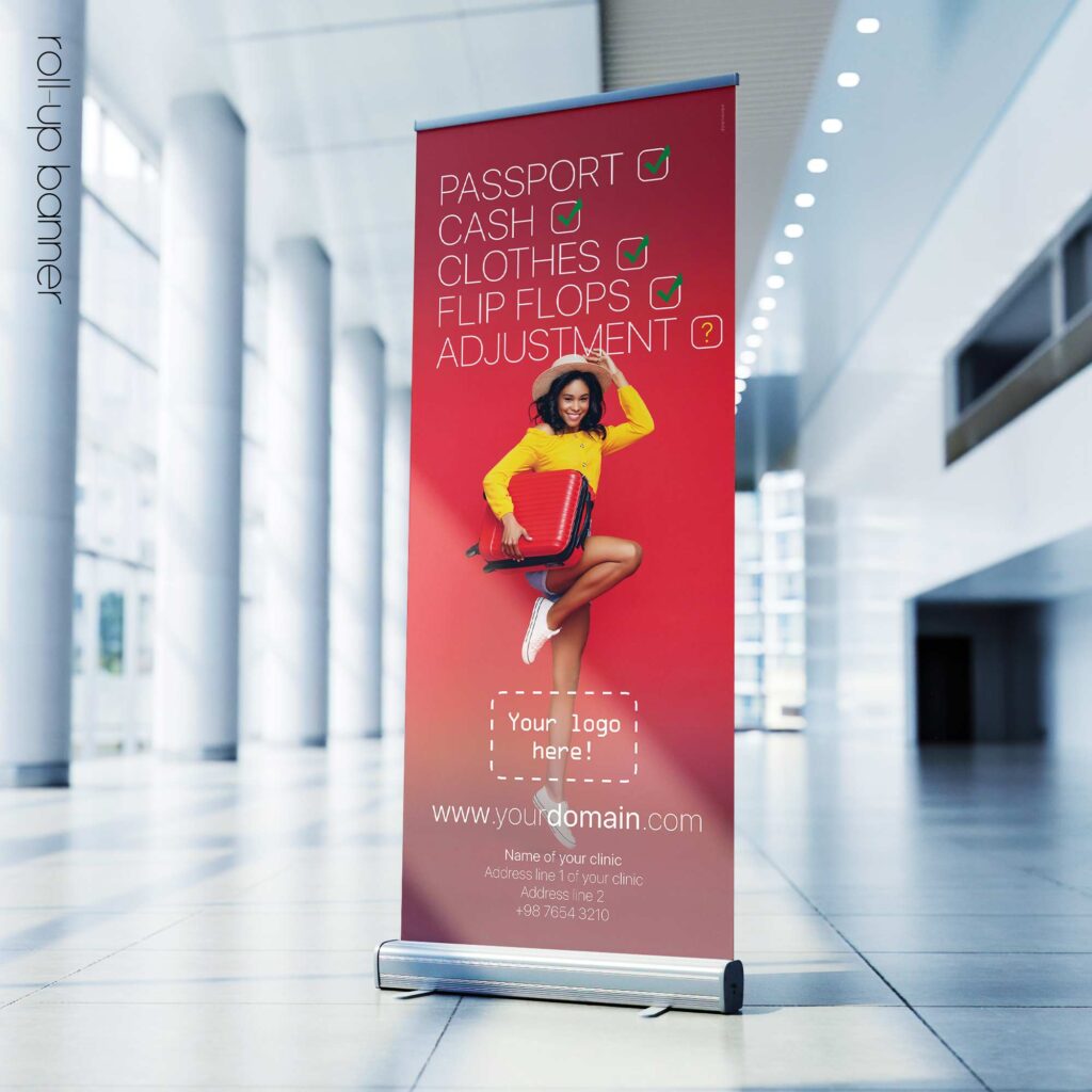 Holiday Checklist and Chiropractic; rollup banner version