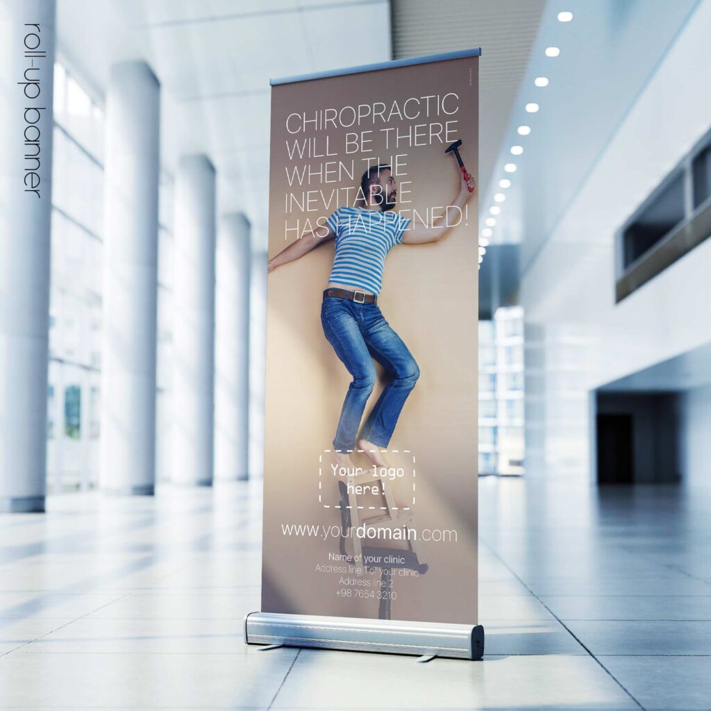 Chiropractic will be there; rollup banner version