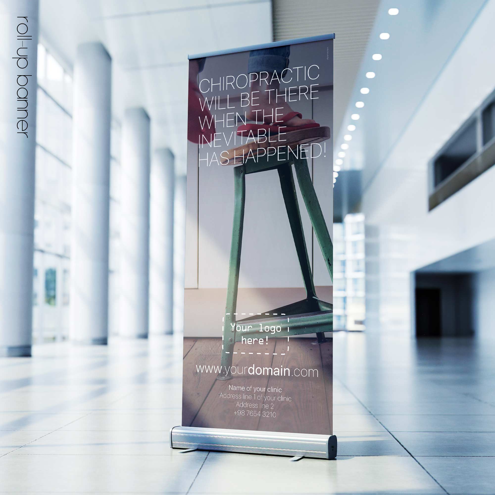 Chiropractic will be there; rollup banner version