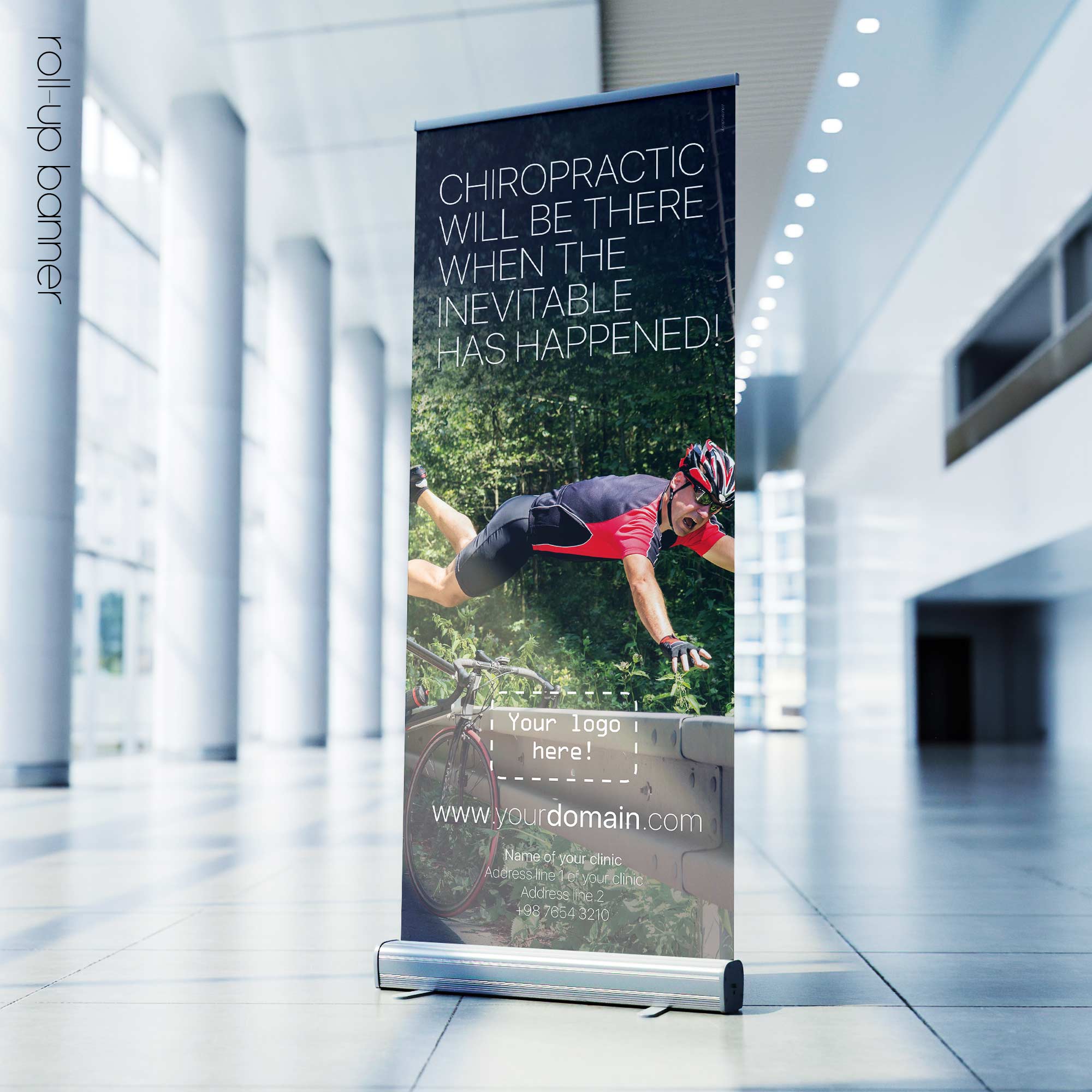 Chiropractic will be there; rollup banner version