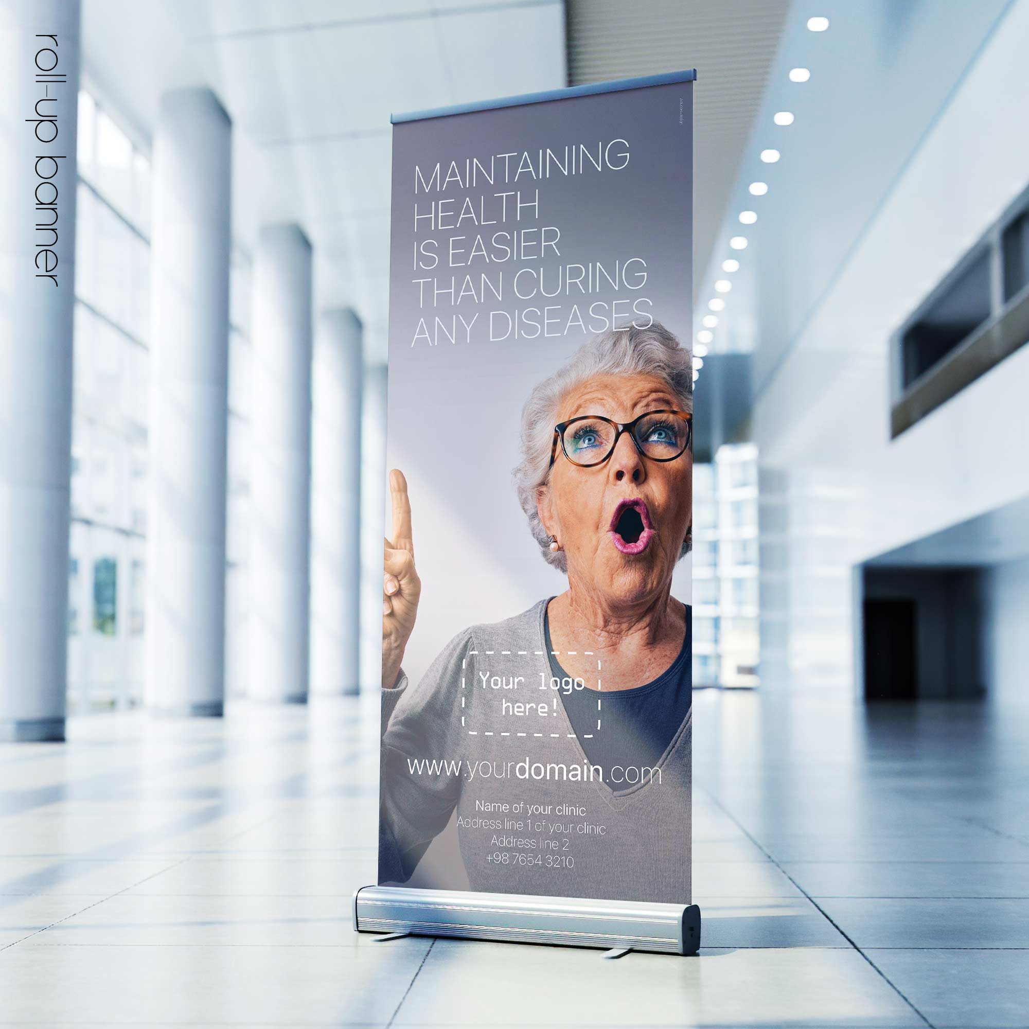 Maintaining Health; rollup banner version