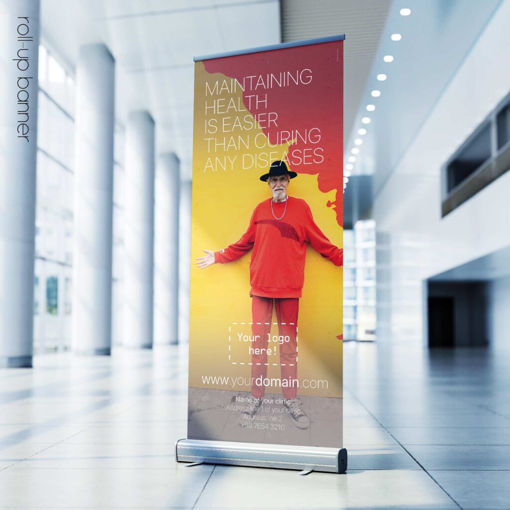 Maintaining Health; rollup banner version