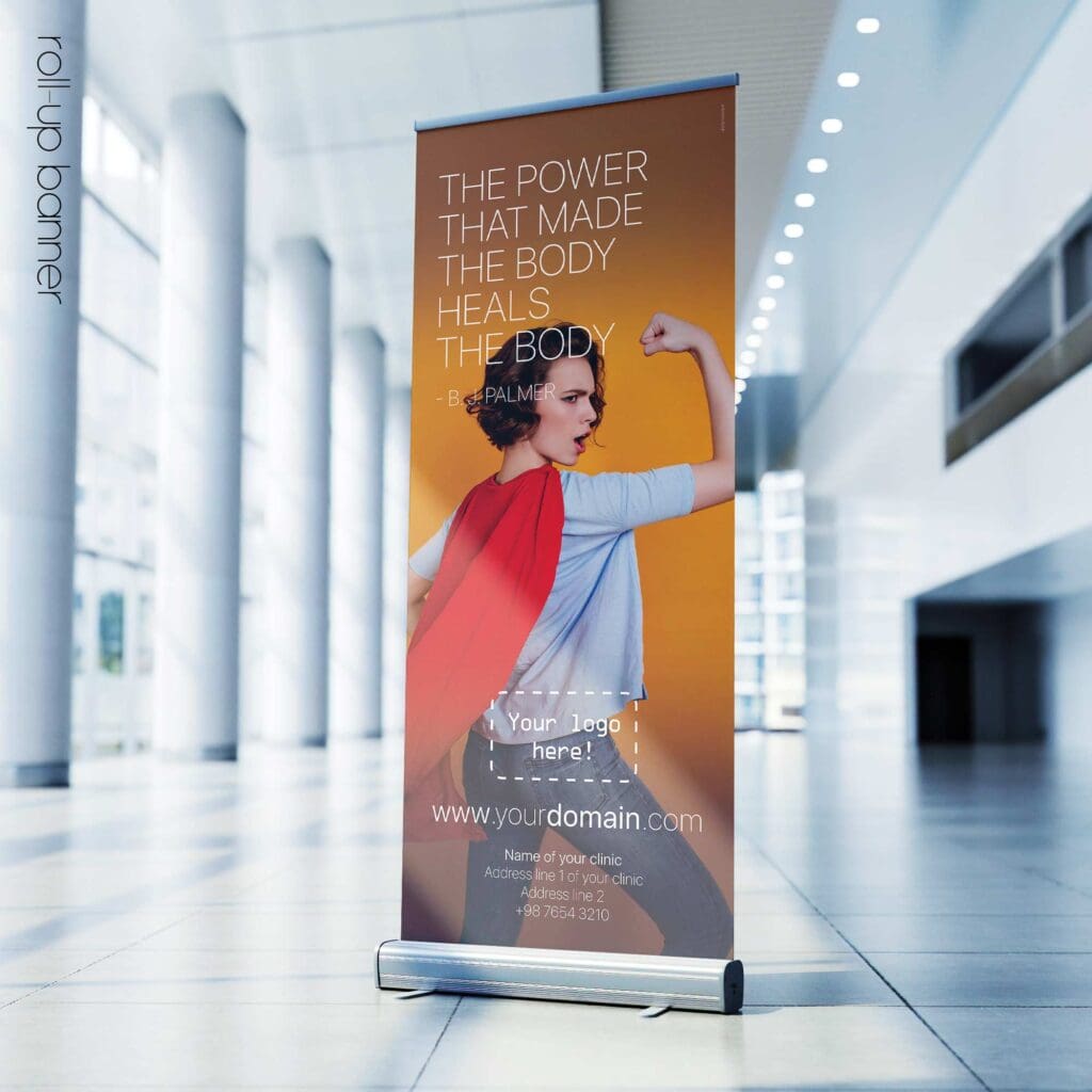 Chiropractic Superpower; rollup banner version