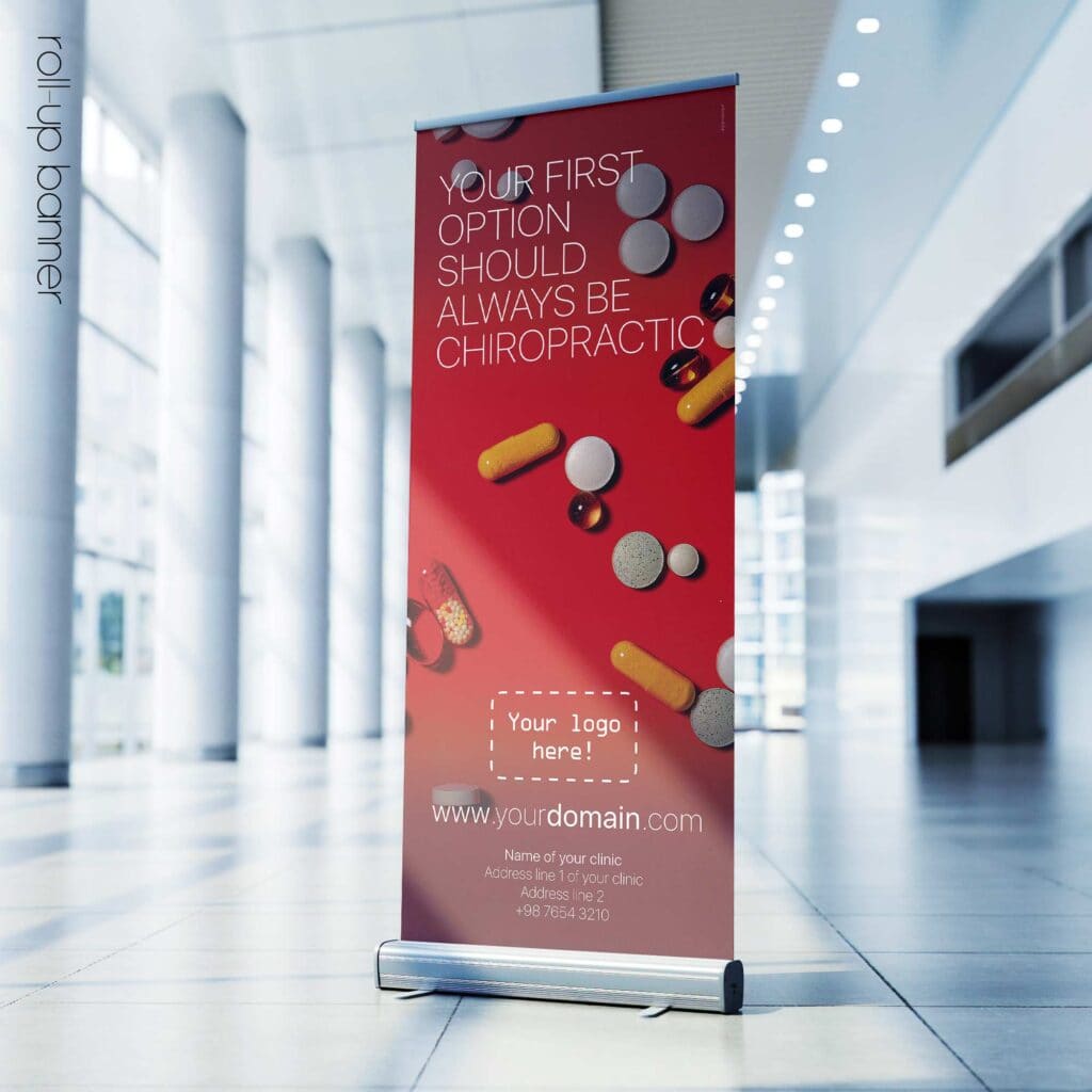 Your First Option; rollup banner version