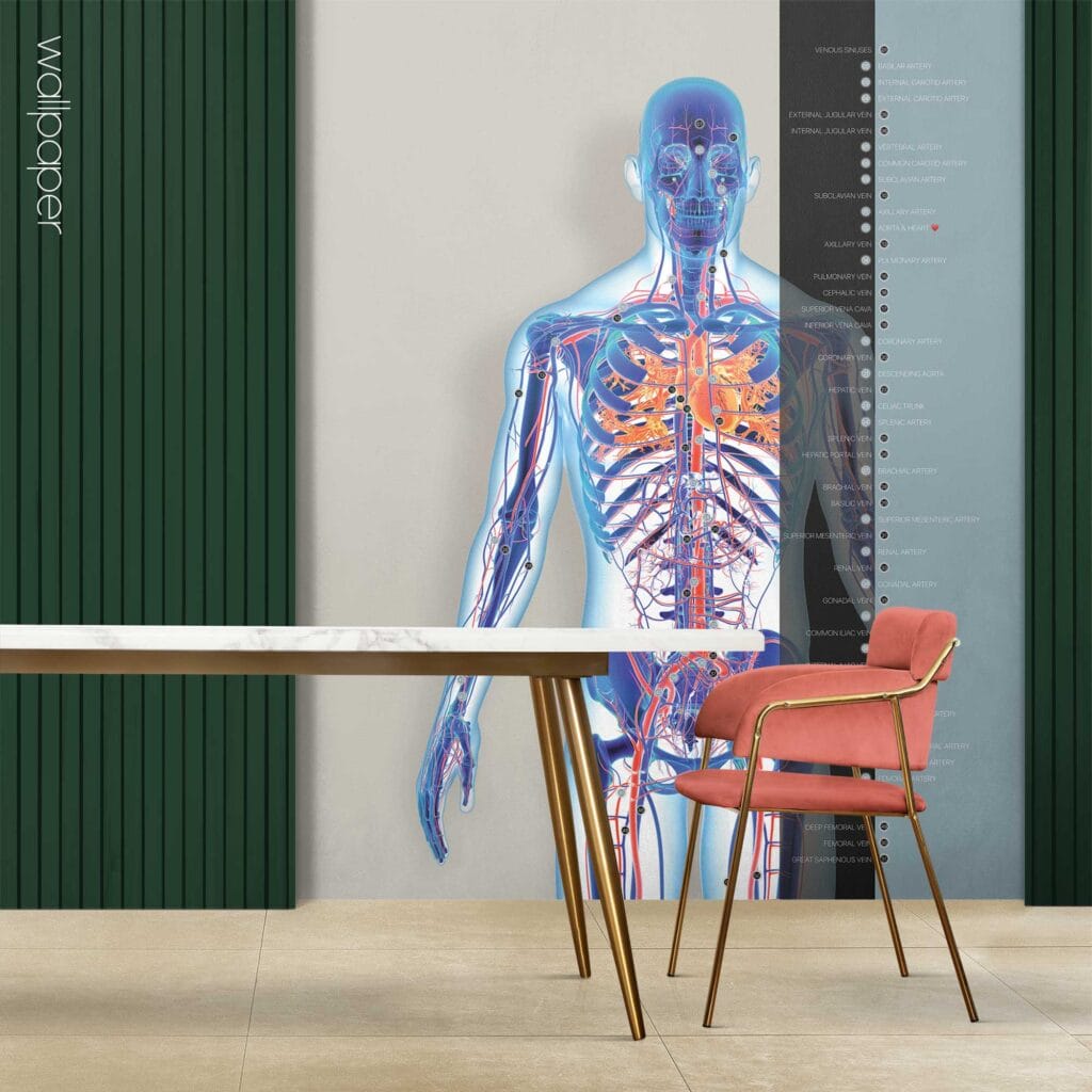 Custom made wallpaper for healthcare clinics.