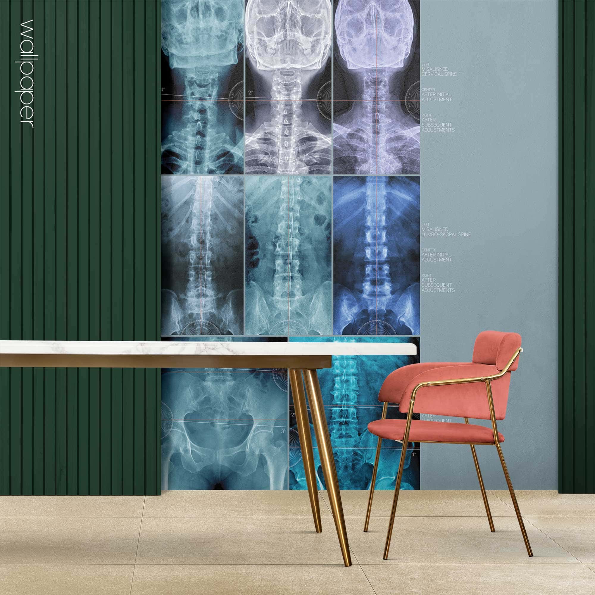 Custom made wallpaper for healthcare clinics.