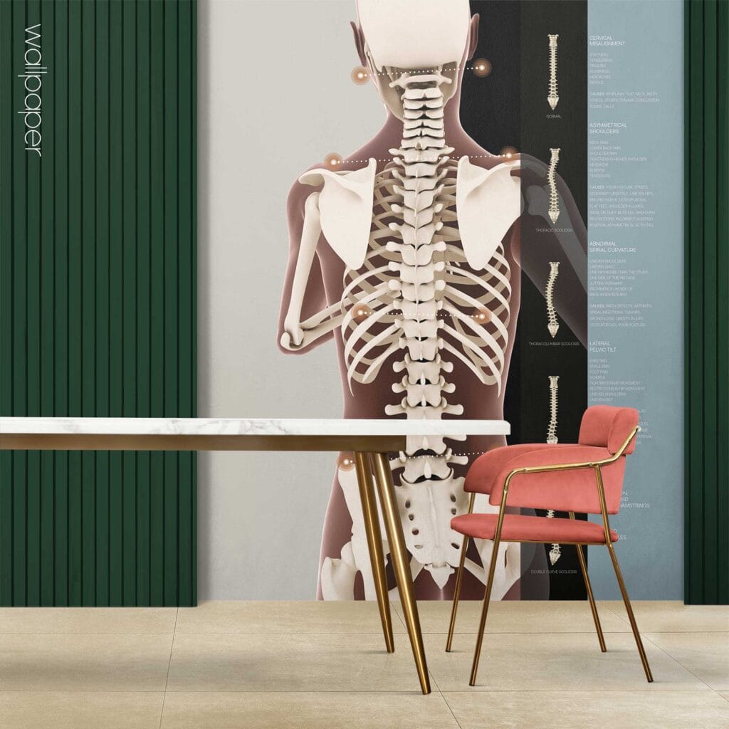 Custom made wallpaper for healthcare clinics.