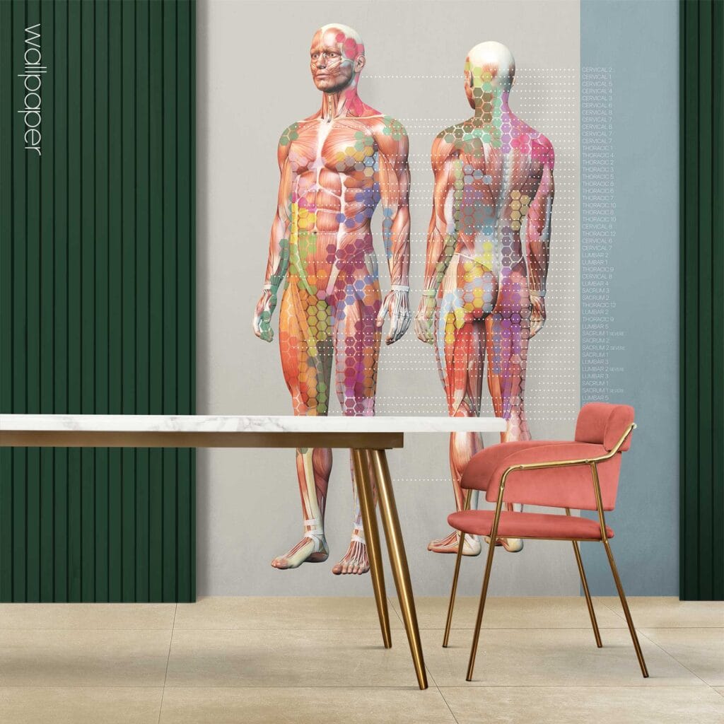 Custom made wallpaper for healthcare clinics.