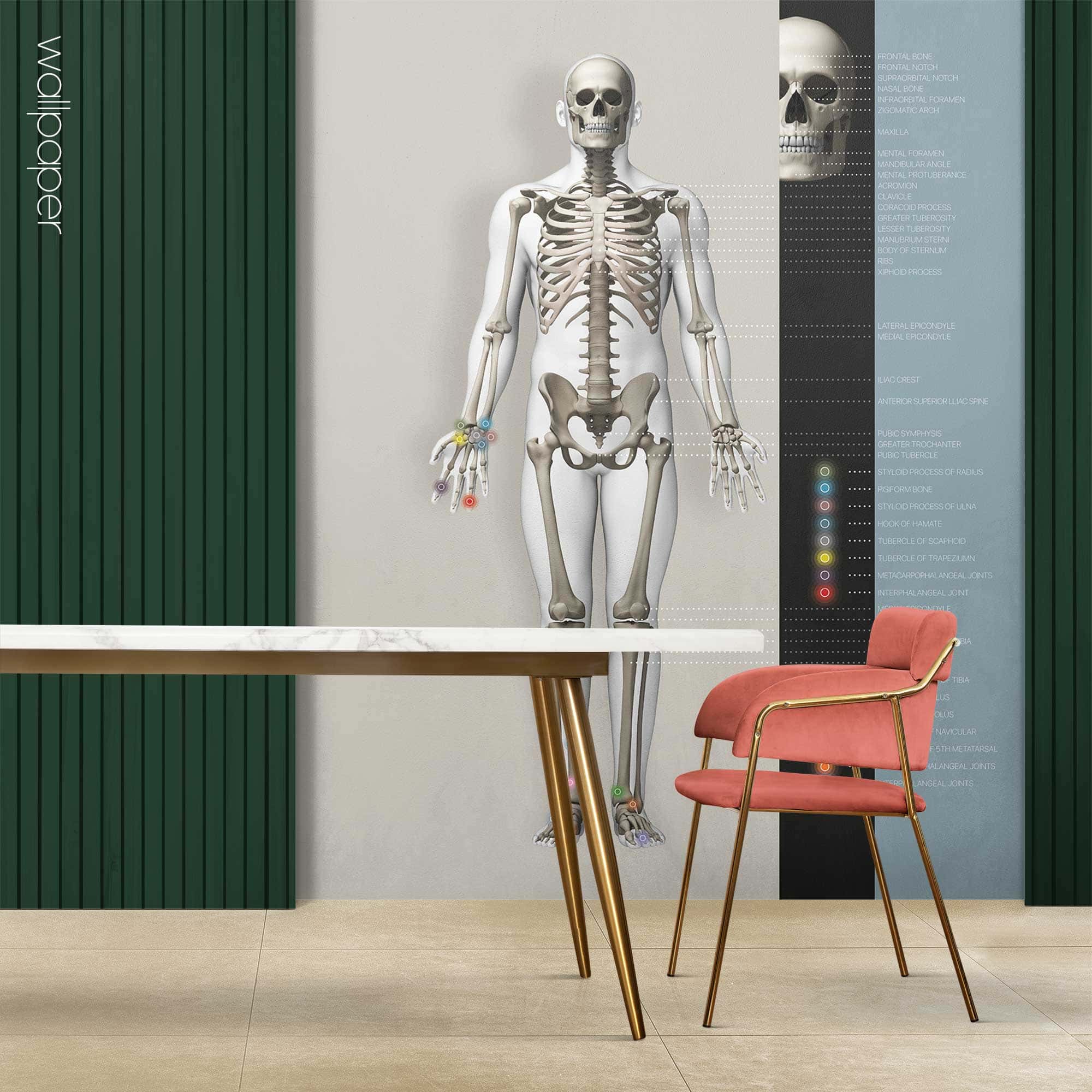 Papier peint sur mesure pour les cliniques de soins de santé.