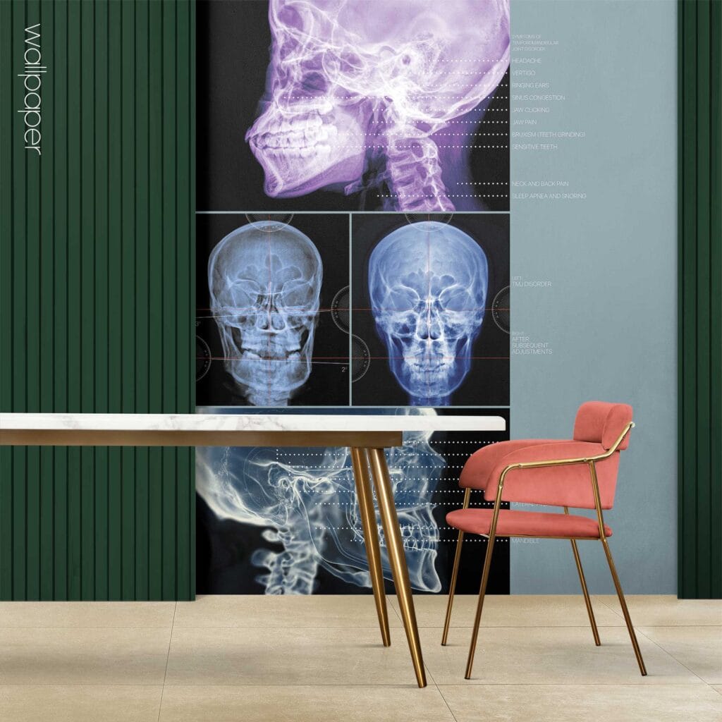 Custom made wallpaper for healthcare clinics.