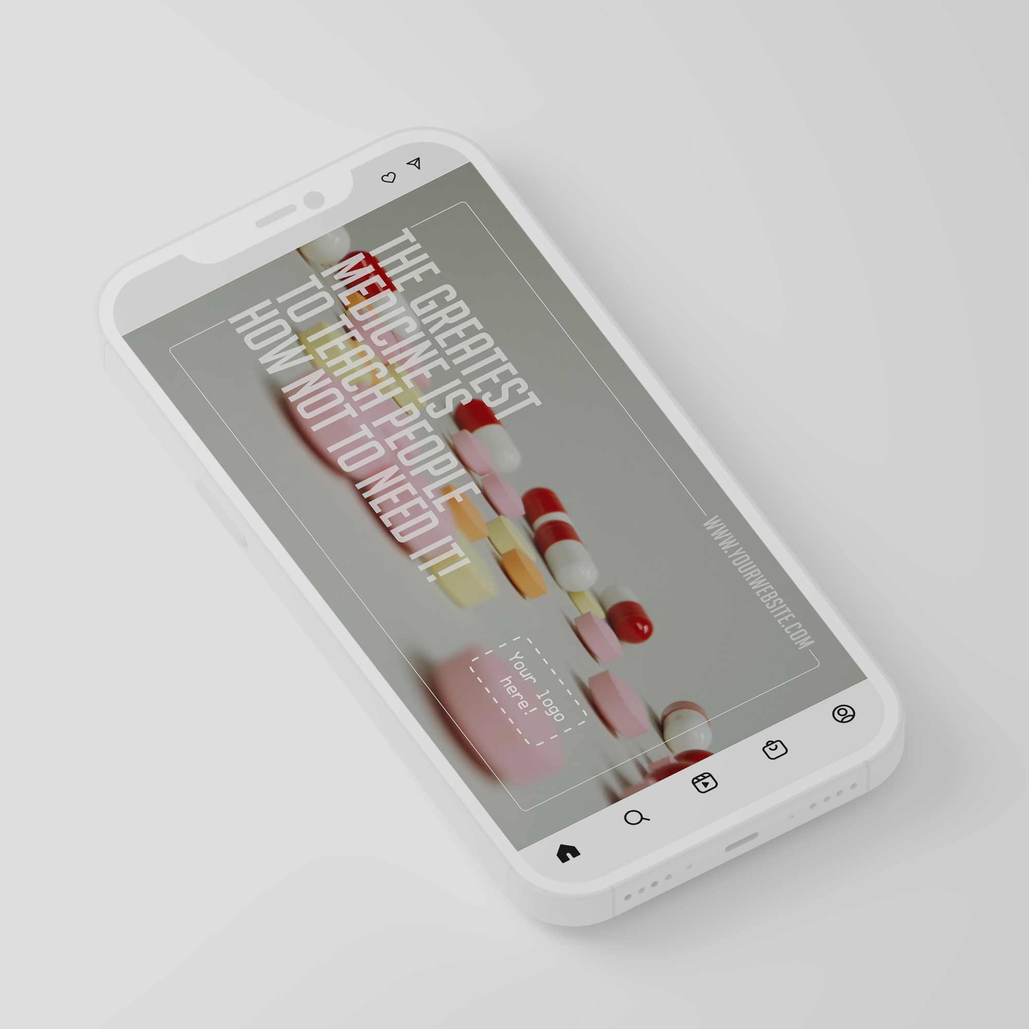 Social Media clips for healthcare clinics. Designed by educare.design