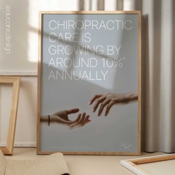 Poster about the chiropractic profession growth statistics.