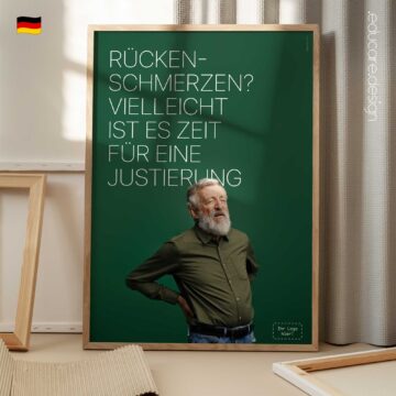 Schwangerschaft und Chiropraktik Anatomie-Chart für Praxen und Kliniken