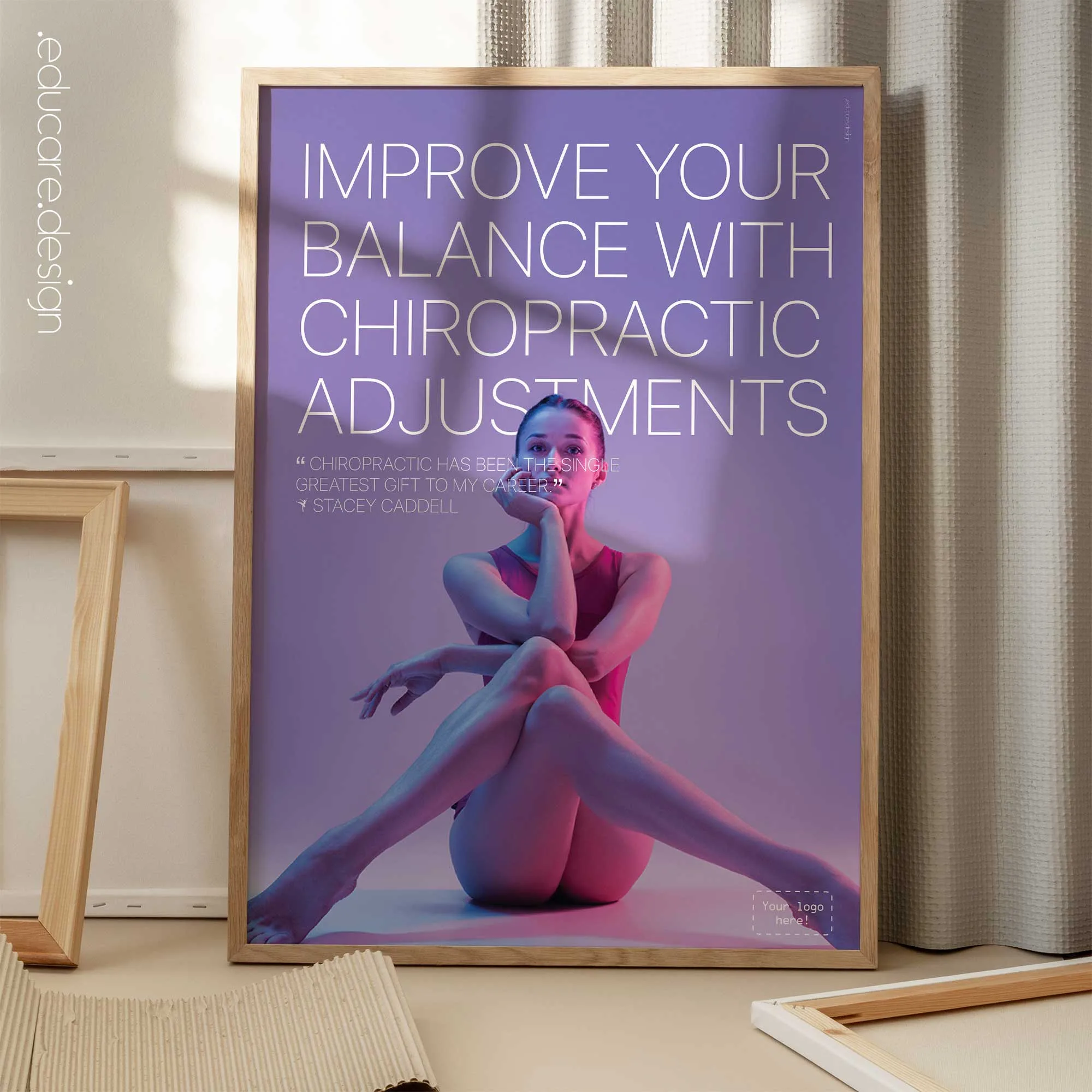 Ballet and Chiropractic anatomy chart for clinics