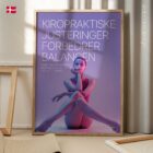 Ballet og Kiropraktik anatomidiagram til klinikker