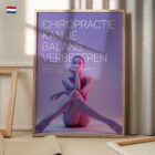Ballet en Chiropractie anatomisch diagram voor praktijken en klinieken