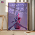 Ballet and Chiropractic anatomy chart for clinics