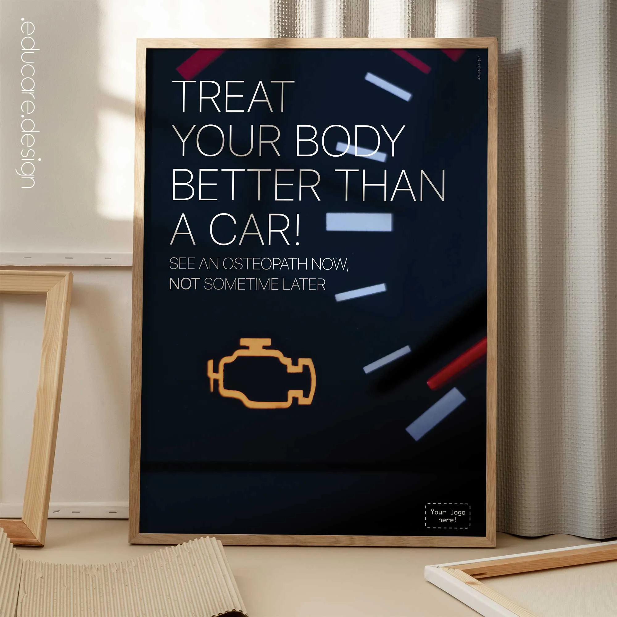 Check Your Engine with Osteopathy anatomy chart for clinics